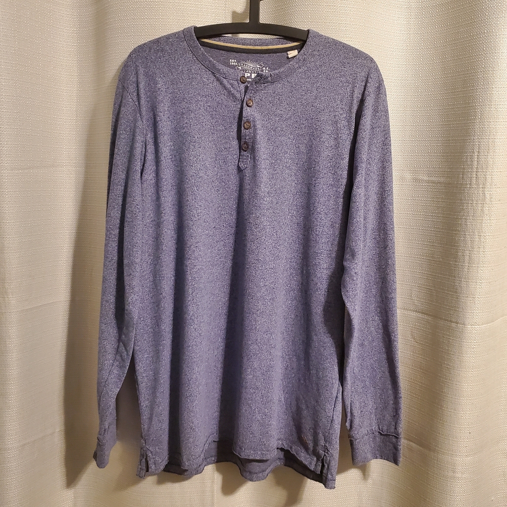 (4/$20) Espirit Men's Grey Henley Shirt